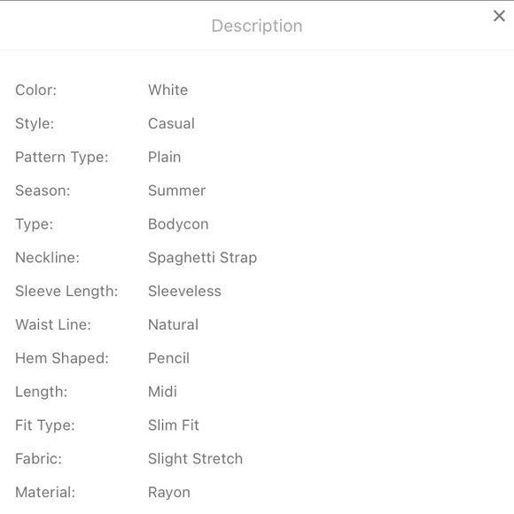 White Bodycon Dress - Picture 3 of 7